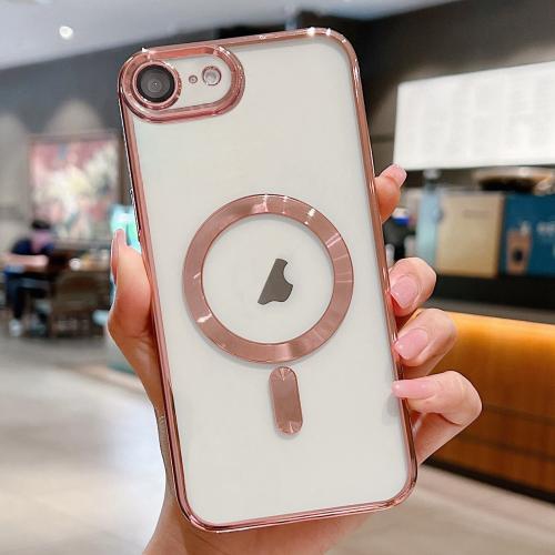 Image 1 de 1.. TopSave – Étui souple transparent pour iPhone 16e 6,1&nbsp;po, lentille d'appareil photo, protection complète avec MagSafe, étui antichoc en TPUR