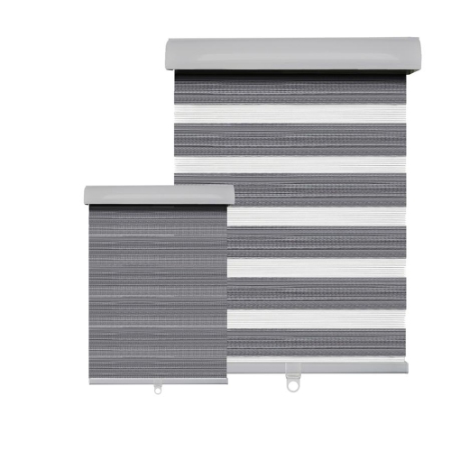 HAUZ  6084Wdgrycd - 60 " X 84 " Alternate Blinds Window Shade, Cordless, Wood Grain In Grey