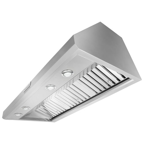 KitchenAid 48" Wall Mount Chimney Range Hood - Stainless Steel