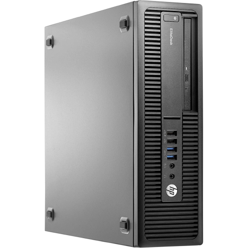 HP EliteDesk 800 G2 SFF, Intel Core i5 6500 3.2GHz processor, 16GB RAM, 256GB SSD, DVDROM, Win 10 Pro, USB Keyboard & Mouse by HP - Refurbished condition - Image 2