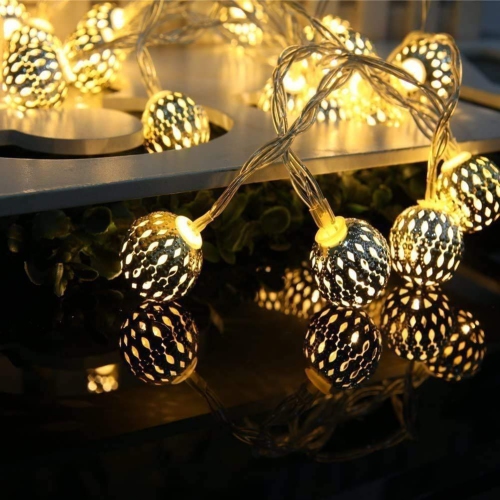 ISTAR Solar Silver Outdoor LED Solar Lights for Garden Decoration 20 LED Solar Garland String Art Fairy Light