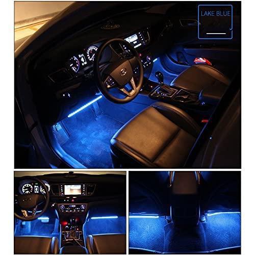 RGB Car LED Light Strips, Sound Activated with Remote Control, 48