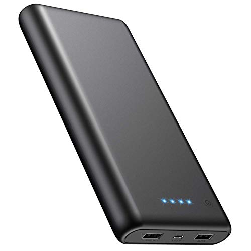 Chargeur portable Power Bank 26800 mAh avec 4 indicateurs LED, 2 ports de sortie, batterie de secours pour téléphone portable