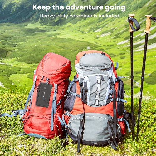 Techsmarter 20000mah Rugged & Waterproof 18W USB-C PD Power Bank. Camping & Outdoors Portable Charger for iPhone 14, 13, 12, 11, Samsung S22, S21,