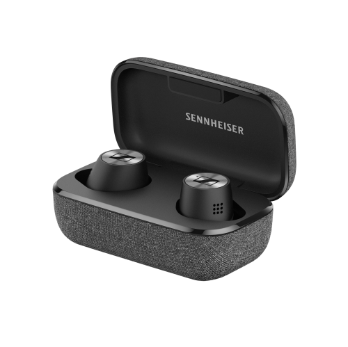 Remis à neuf – Écouteurs boutons Bluetooth Momentum 2 de Sennheiser, suppression du bruit active, commande tactile personnalisable Pause du bruit et