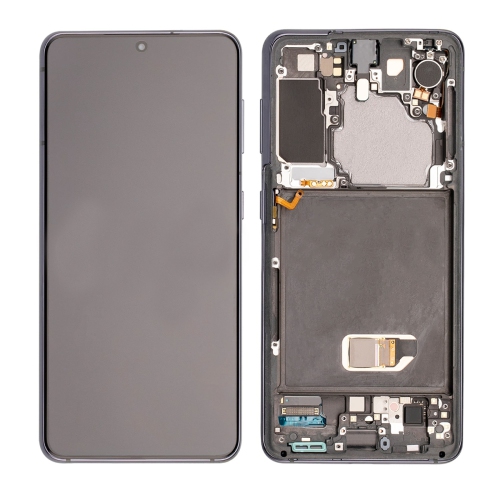 OLED Display Touch Screen Digitizer Assembly With Frame For Samsung Galaxy S21 - Phantom Grey by ESOURCE PARTS - Refurbished condition - CA$285.41