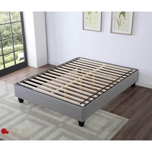 True Contemporary EZ Base Foundation Grey Platform Bed