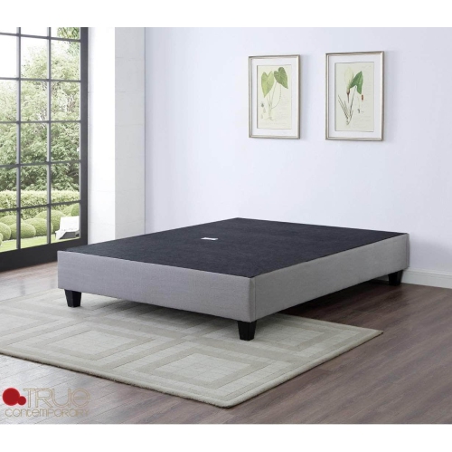 True Contemporary EZ Base Foundation Grey Platform Bed