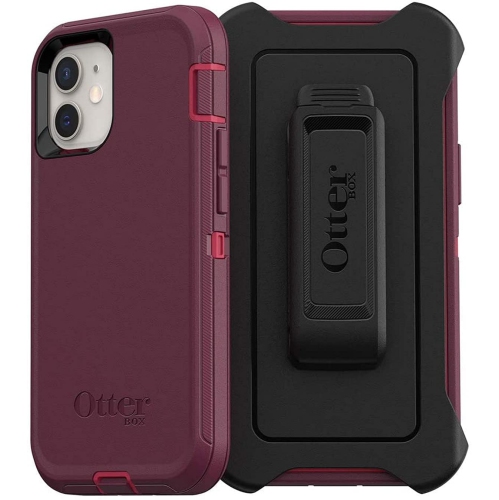 OtterBox Defender Series SCREENLESS Edition Case for iPhone 12 Mini - Non-Retail Packaging - Berry Potion Open Box