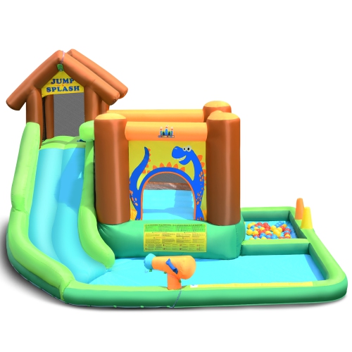 Costway Bountech Inflatable Waterslide Bounce House Climbing Wall without Blower