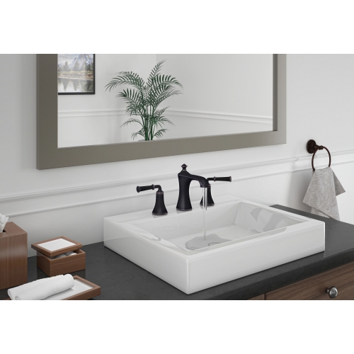 Ancona Peonia Series Widespread Bathroom Faucet in Oil Rubbed Bronze