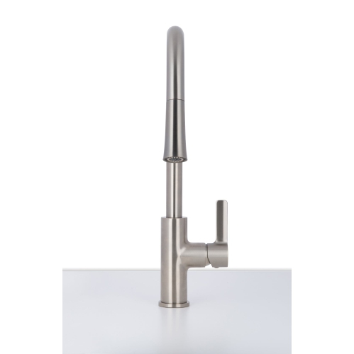 Ancona Aria Pull-Down Single Handle Dual Spray Faucet in Brushed Nickel