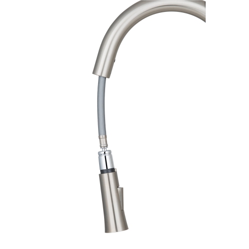 Ancona Aria Pull-Down Single Handle Dual Spray Faucet in Brushed Nickel