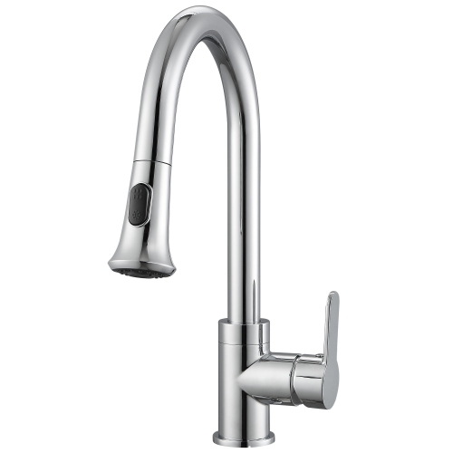 ANCONA  Rivella Pull-Down Single Handle Dual Spray Faucet In Chrome