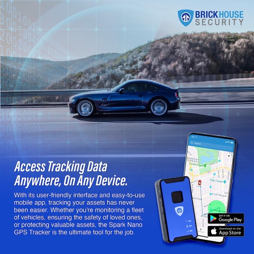 Brickhouse Security GPS Tracker for Vehicles - Vehicle Tracker, GPS Tracking Device for Covert Monitoring of Teen Drivers, Kids, Elderly, Employees,