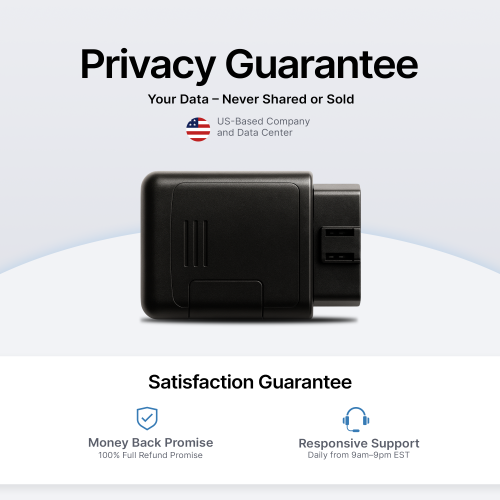 Brickhouse Security Trackport OBD-II Vehicle GPS Tracker - Track car location and Speed avec mini OBD Tracking Device | Monitor Kids and Vehicles -