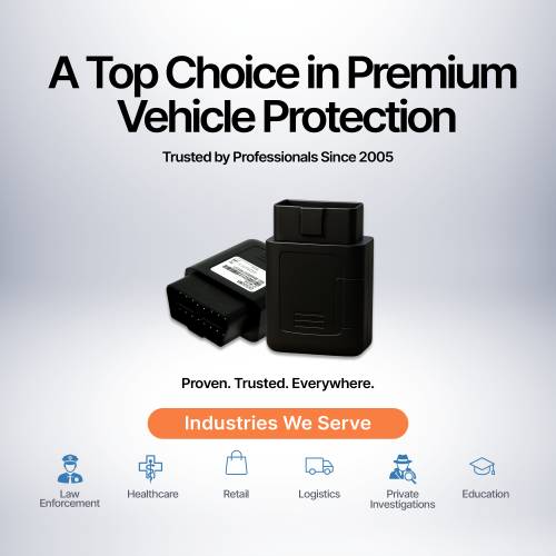 Brickhouse Security Trackport OBD-II Vehicle GPS Tracker - Track car location and Speed avec mini OBD Tracking Device | Monitor Kids and Vehicles -