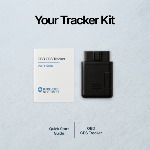 Brickhouse Security Trackport OBD-II Vehicle GPS Tracker - Track car location and Speed avec mini OBD Tracking Device | Monitor Kids and Vehicles -