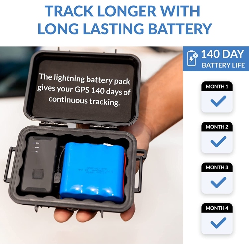 Lightning GPS GL300 GPS Tracker for Vehicles W/Magnetic Case & Battery - Subscription Needed - Vehicle Fleet GPS Tracker Automotive Tracking Device -