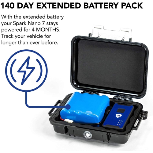 BrickHouse 140-Day GPS Tracker for Vehicles - Magnetic Case & Extended Battery - Long Lasting Car Tracker - Hidden Tracker Device - For kids, Trucks,