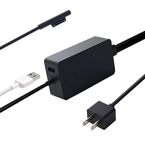UFLATEK  65W for Surface Pro Charger Laptop Charger, 65W 15V 4.0A Power Supply Adapter Compatible w Surface Pro 3/4/5/6/7 And Both Microsoft Surface