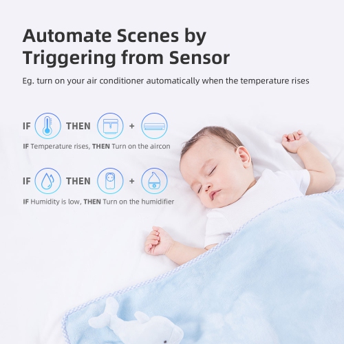 BroadLink RM4 mini Smart Remote and Sensor Cable Set, Universal IR Remote Control Hub with Temperature Humidity Monitor USB Cable, Works with Alexa,