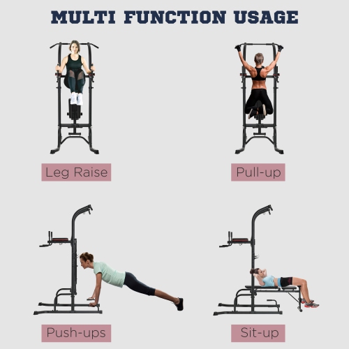 Soozier Multi-Function Training Stand Power Tower Station Gym