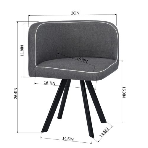 FurnitureR Set of 7 Modern Dining Room Set Rectangle Marble Dining Table with 6 Chairs for Dining Room