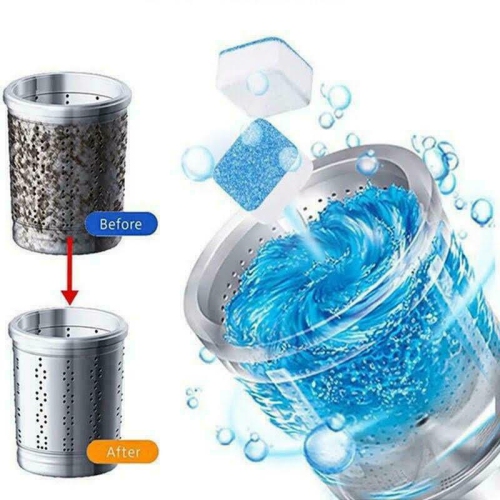 12PCS Multi-functional Washing Machine Tub Bomb Cleaner Effervescent Tablets CA