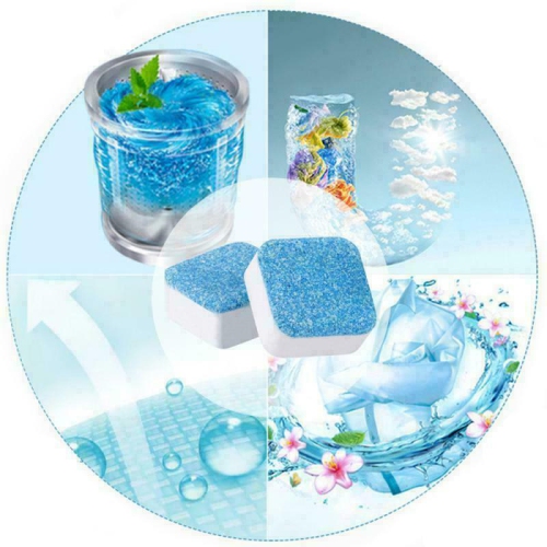 12PCS Multi-functional Washing Machine Tub Bomb Cleaner Effervescent Tablets CA