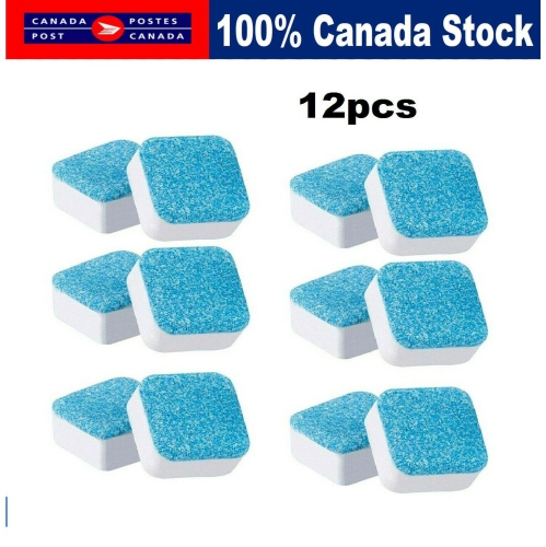 12PCS Multi-functional Washing Machine Tub Bomb Cleaner Effervescent Tablets CA