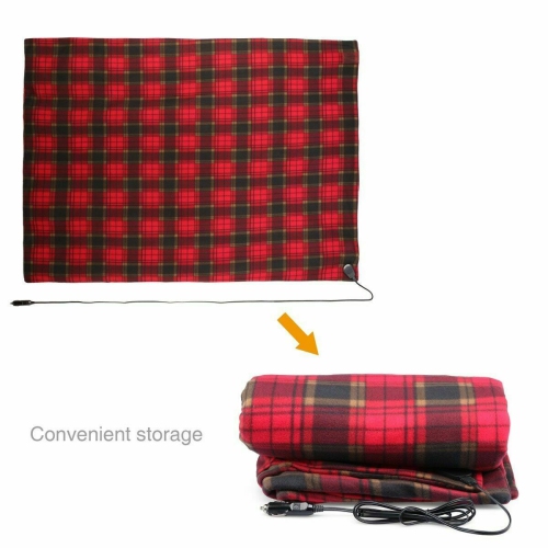 12V Heated Smart Multifunctional Travel Electric Blanket for Car,Truck,Boats CA