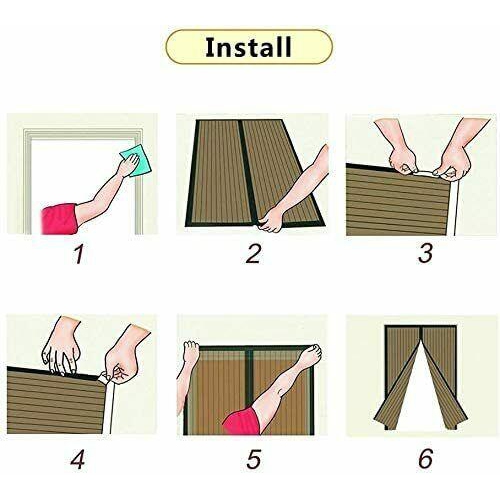 MAGIC Magnetic Insect Door Net Screen Bug Mosquito Fly Insect Mesh Guard Curtain