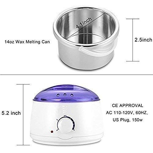 ISTAR Portable Electric Hot Wax Warmer Machine for Hair Removal - Blue Lid