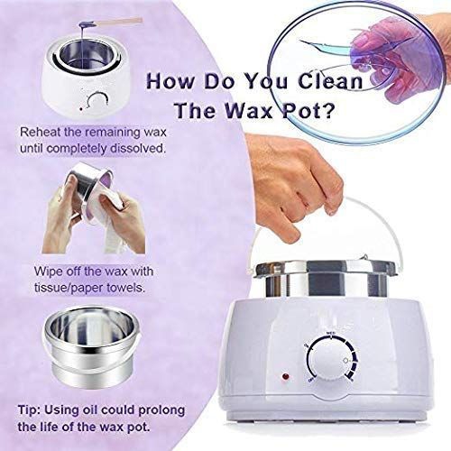 ISTAR Portable Electric Hot Wax Warmer Machine for Hair Removal - Blue Lid