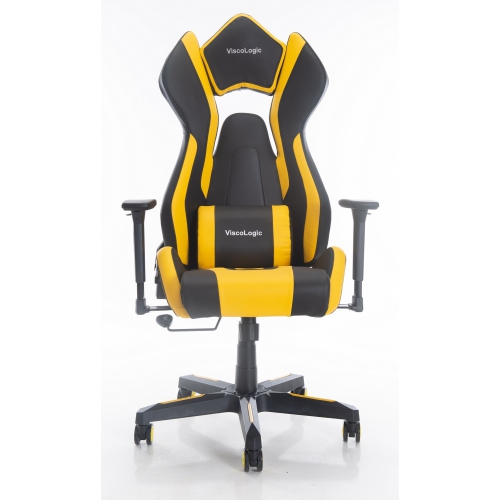 TOPCRAZYDEALS  Tcd Pro-X Series/ 7901 Gaming Chair (Black & Yellow)