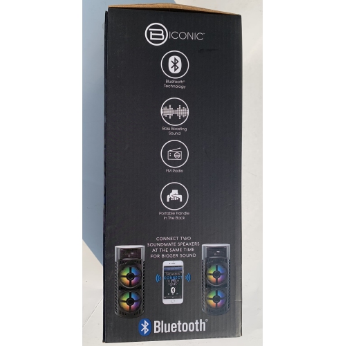 Biconic BC-AU-BS-115-BK SOUNDMATE Dual Bass Boosting Wireless Speaker