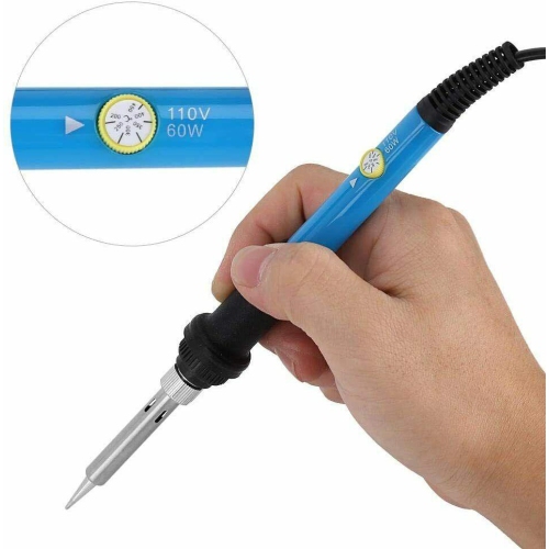 60W 110V Electric Soldering Iron Tool Kit Adjustable Temperature Welding Pen Gun