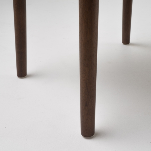 Orrin Light Beige Fabric/ Walnut Finish Dining Chair