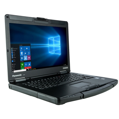 PANASONIC  Refurbished (Good) - Toughbook Cf-54 Semi-Rugged Laptop - Intel Core I5-5300U - 8GB - 256GB SSD - Windows 10 Pro - Silver/black
