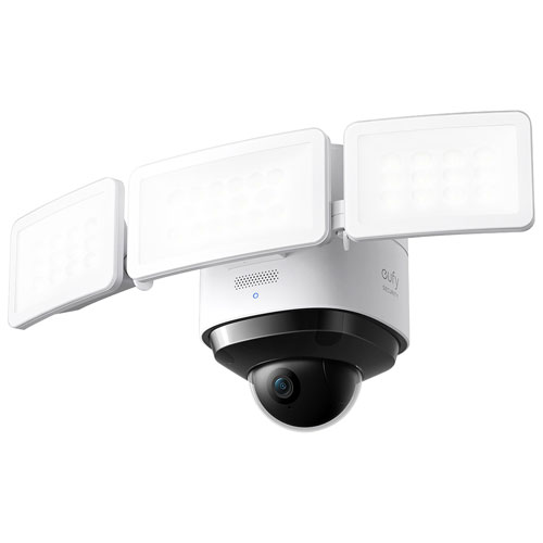 Caméra à projecteur d'illumination extérieure IP 2K à fil 2 Pro d'Eufy - Blanc - Exclusivité BBY