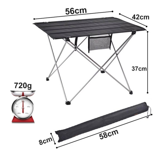 Portable Folding Table Lightweight Camping Table for Camping Hiking Picnic - axGear