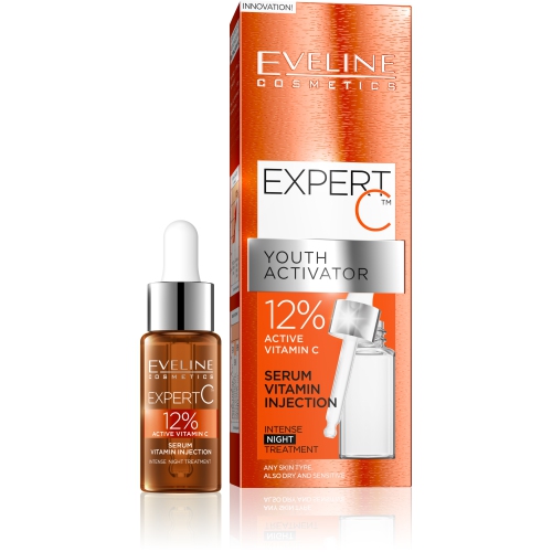 EVELINE COSMETICS  Expert C Youth Activator Serum Vitamin Injection Night 18Ml