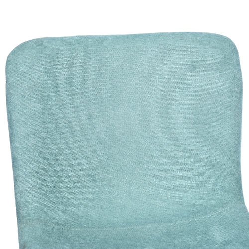 HOMY CASA Modren 29 Inch Bar Stools Set of 2, Stools for Kitchen Bar, Mint Bar Stools with Back , Metal Frame Fabric Upholstered, Kitchen Stools for