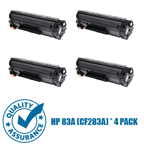 Printer Pro™ Compatible Replacement for 4 Pack HP 83A/hp 83a/83a/cf283a/hp83 Black Toner Cartridge for HP Printer M201 M201dw M125 M127 M225dn M225dw