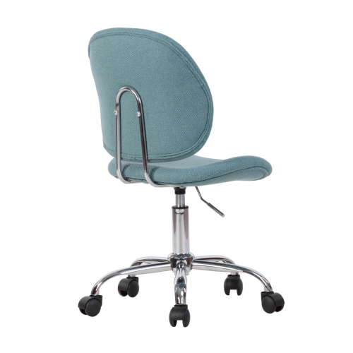 Chaise de bureau moderne en mailles FurnitureR à hauteur ajustable en tissu à dossier rembourré pour bureau à domicile