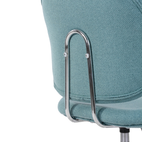 Chaise de bureau moderne en mailles FurnitureR à hauteur ajustable en tissu à dossier rembourré pour bureau à domicile