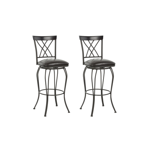 Faux Leather Upholstery Metal Barstools, Black Metal Bar Stools Canada