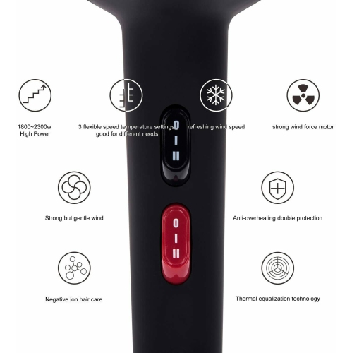 Professional Salon and Home Hair Dryer Curly Hair Fast blow Dry Universal Blower