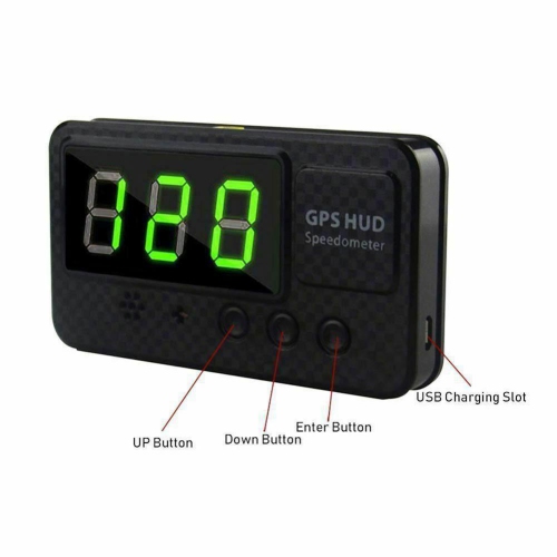 Car Bus Van Head-up Display HUD GPS Digital LED Speed Limit Warning For Car CA